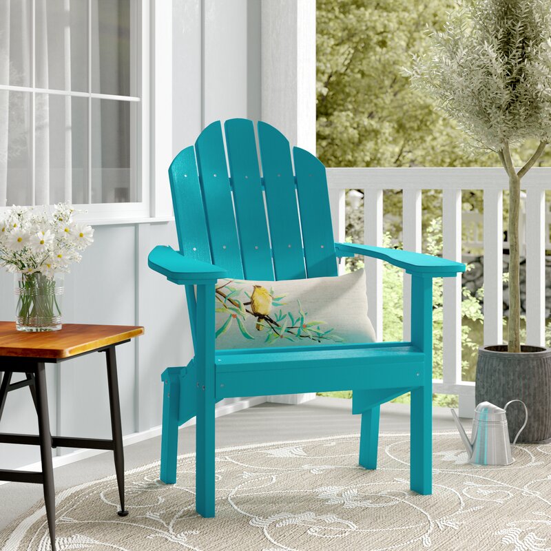 Laurel Foundry Modern Farmhouse Sawyerville Plastic Resin Adirondack   Resin Adirondack Chair 